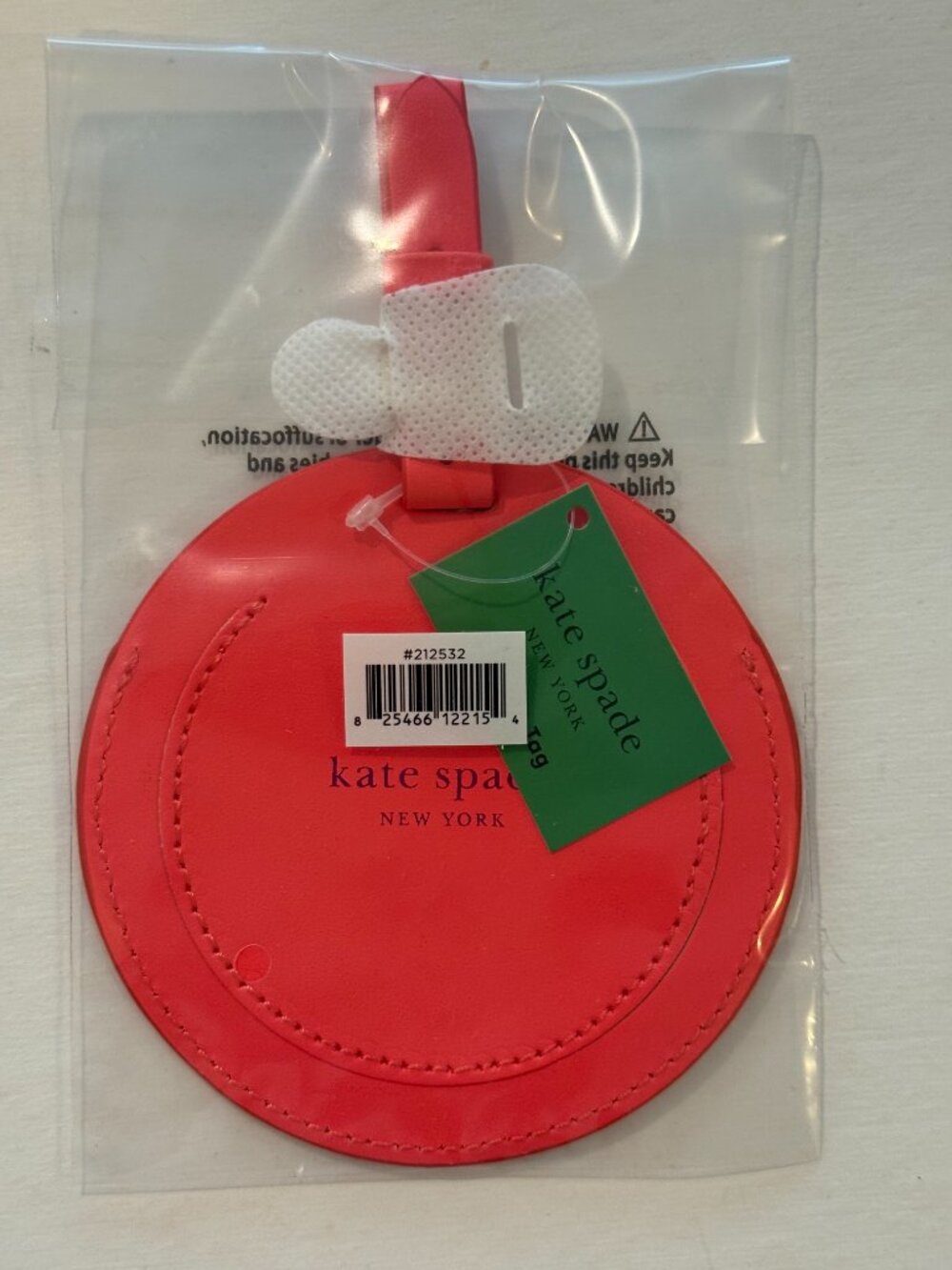 Luggage Tag (Circle), Lets Go, Kate Spade, set of two - Picture 2 of 8